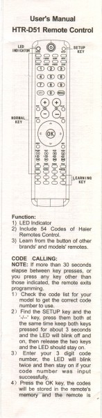 Telecomando Haier HTR D51 Telecomando Haier HTR D51
