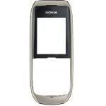 0257381 Guscio frontale Silver + Vetrino Nero per Nokia 1800