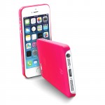 035IPHONE5F Cover trasparente ultrasottile fucsia