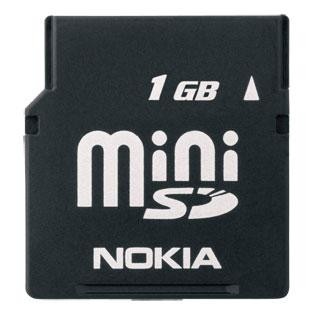 Memory card miniSD MU-24 da 1 GB Memory card miniSD MU-24 da 1 GB