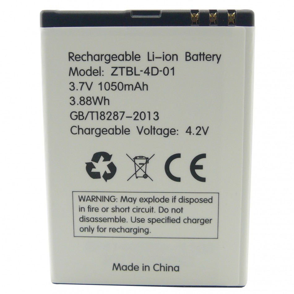 Batteria ZTBL-4D-01 a litio 1050mAh bulk Batteria ZTBL-4D-01 a litio 1050mAh bulk