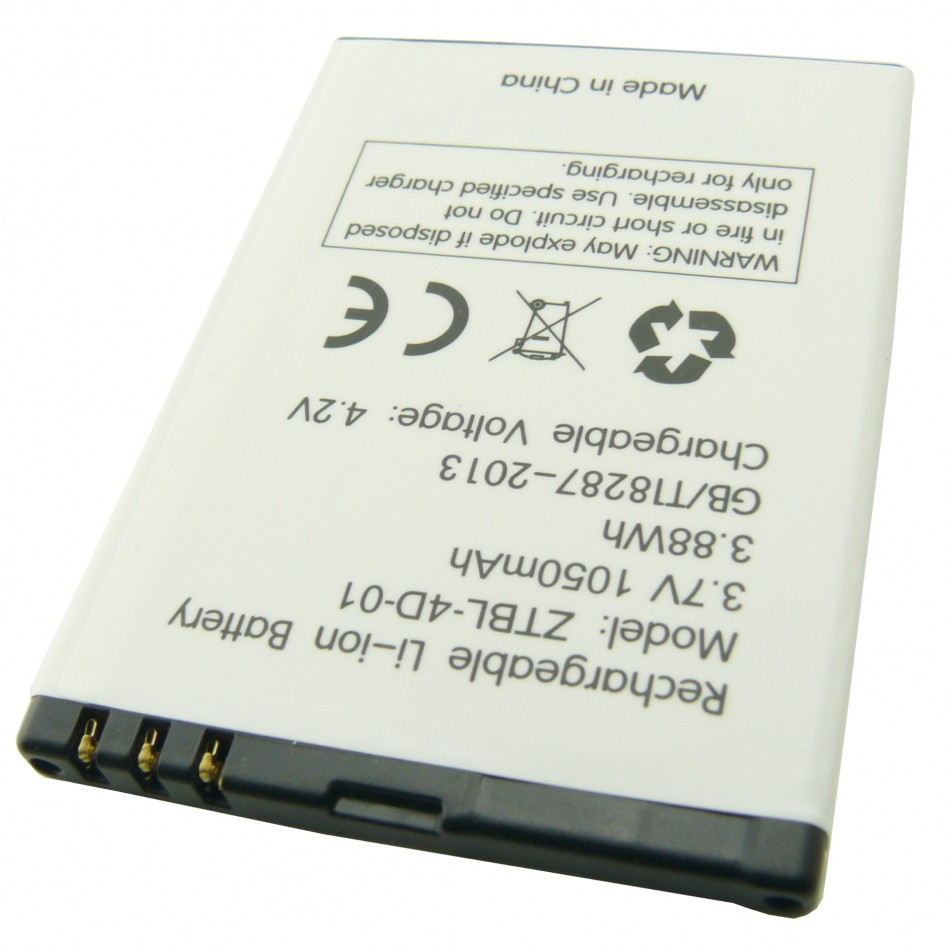 Batteria ZTBL-4D-01 a litio 1050mAh bulk Batteria ZTBL-4D-01 a litio 1050mAh bulk
