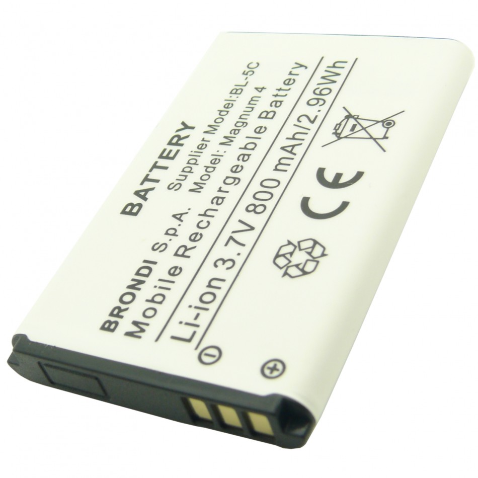Batteria BL-5C a litio 800mAh bulk Batteria BL-5C a litio 800mAh bulk