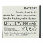 30002562 Batteria F6 a litio 800 mAh bulk