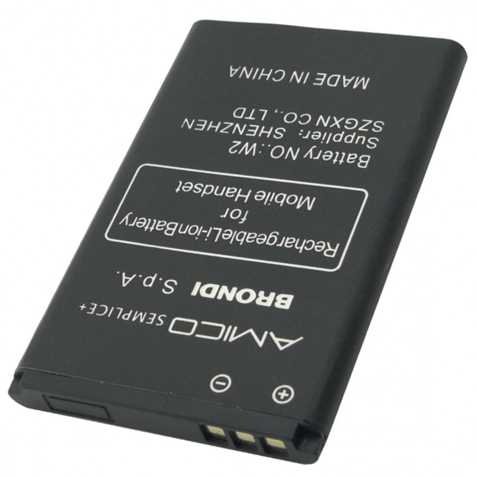 Batteria W2 a litio 600 mAh bulk Batteria W2 a litio 600 mAh bulk