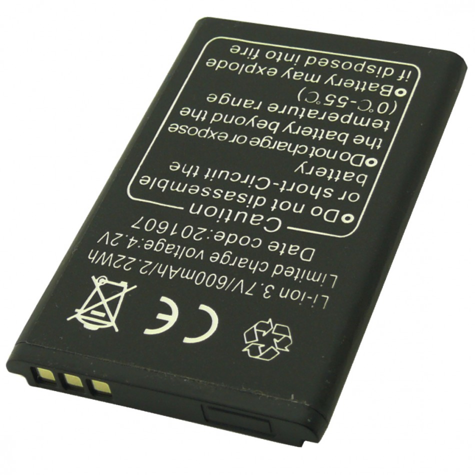 Batteria W2 a litio 600 mAh bulk Batteria W2 a litio 600 mAh bulk