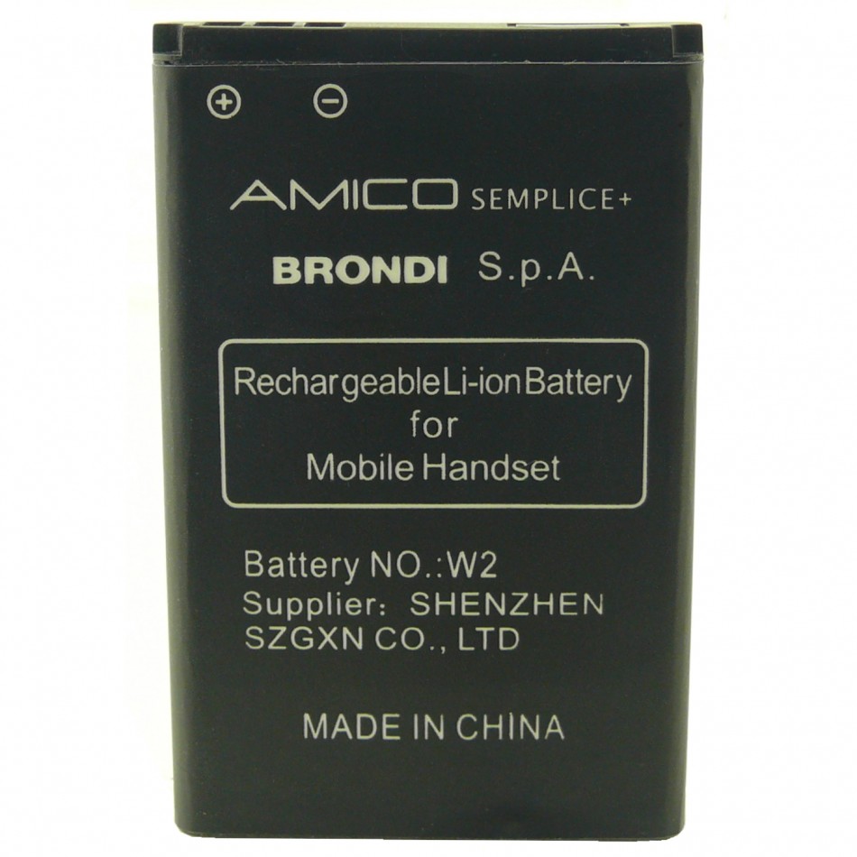 Batteria W2 a litio 600 mAh bulk Batteria W2 a litio 600 mAh bulk