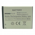 30002838 Batteria a litio 800mAh bulk per Brondi Banana Split
