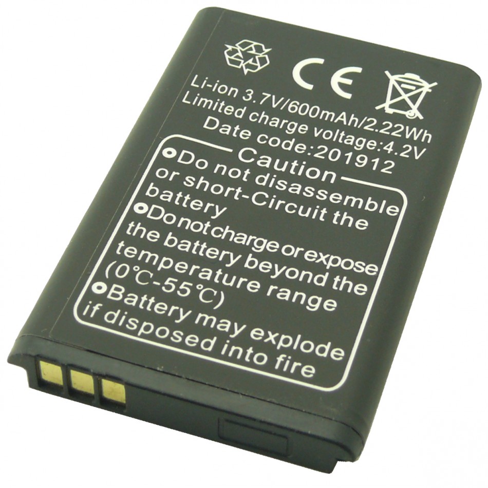 Batteria W12 a litio 600 mAh bulk Batteria W12 a litio 600 mAh bulk