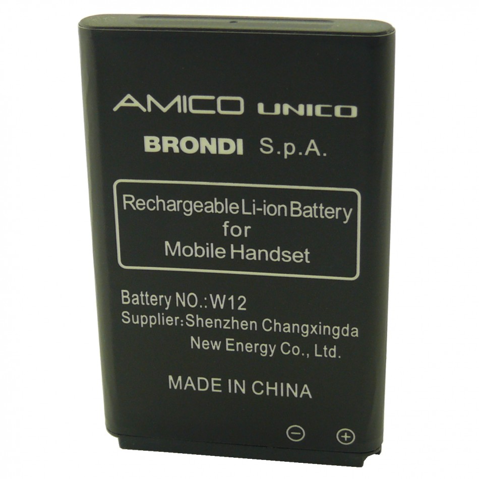 Batteria W12 a litio 600 mAh bulk Batteria W12 a litio 600 mAh bulk
