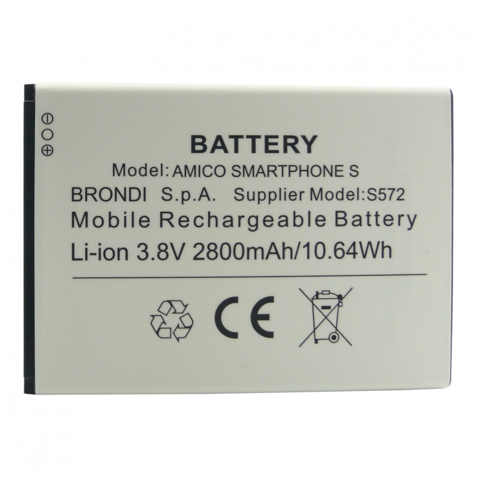 Batteria S572 a litio 2800mAh bulk Batteria S572 a litio 2800mAh bulk