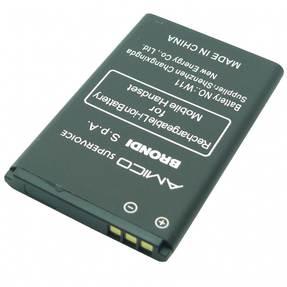 Batteria W11 a litio 800 mAh bulk Batteria W11 a litio 800 mAh bulk