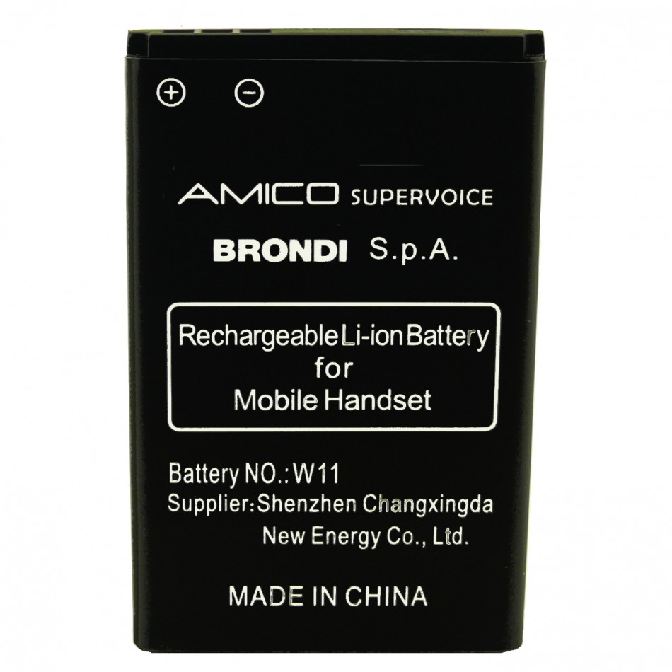 Batteria W11 a litio 800 mAh bulk Batteria W11 a litio 800 mAh bulk