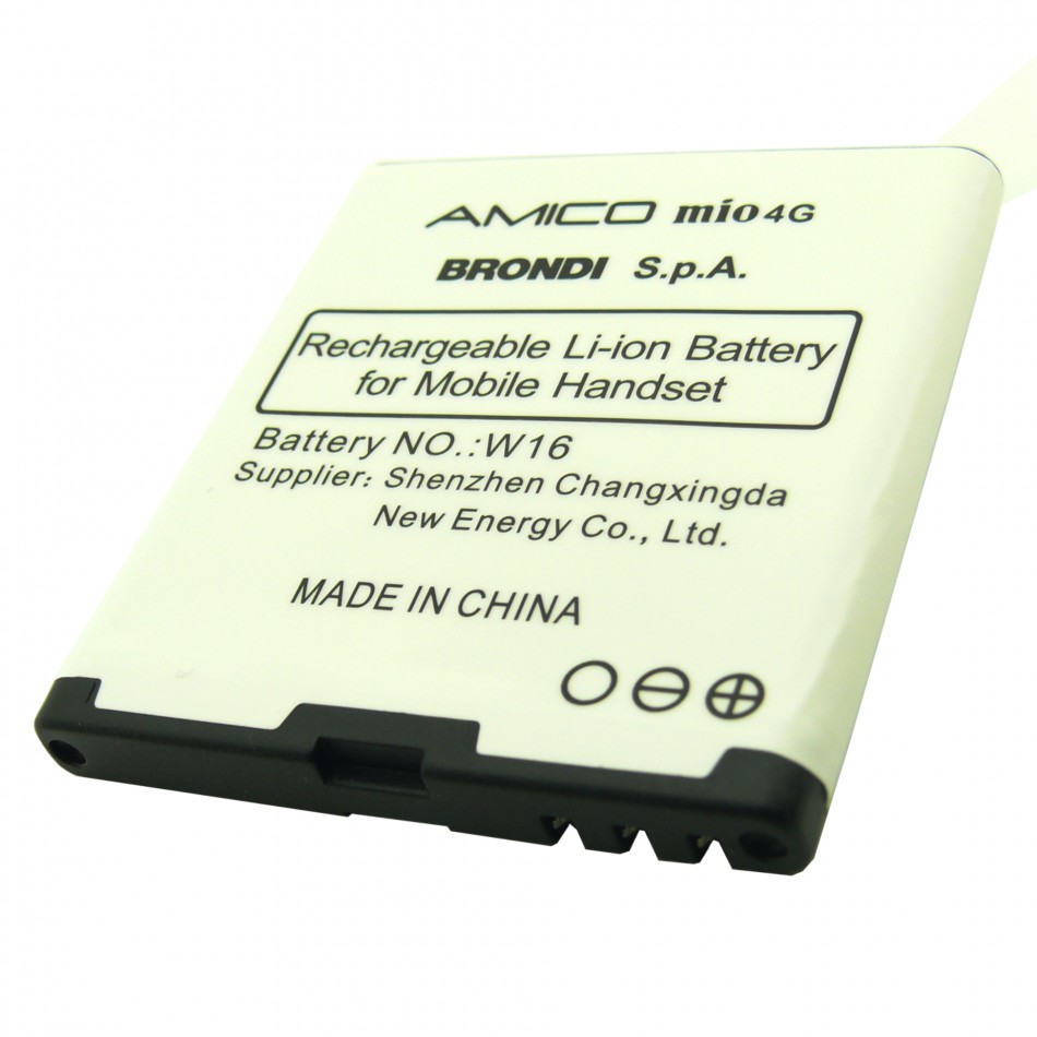 Batteria W16 a litio 1200mAh bulk Batteria W16 a litio 1200mAh bulk