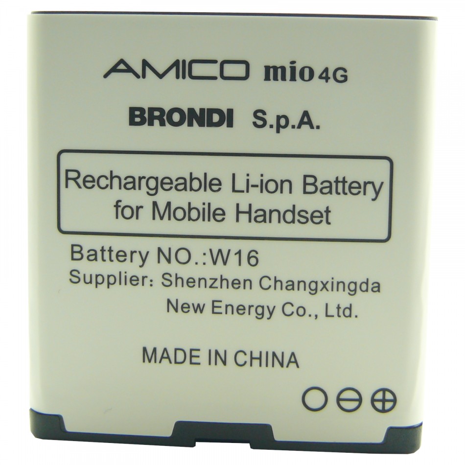 Batteria W16 a litio 1200mAh bulk Batteria W16 a litio 1200mAh bulk