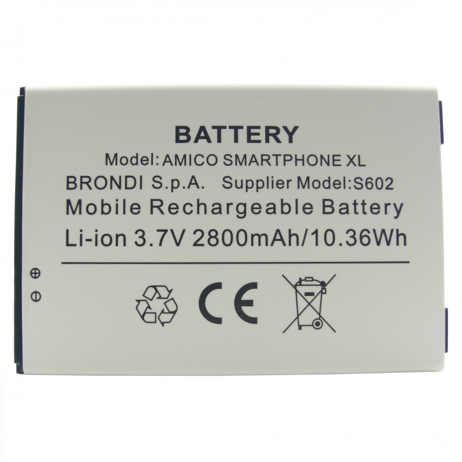 Batteria S602 a litio 2800mAh bulk Batteria S602 a litio 2800mAh bulk