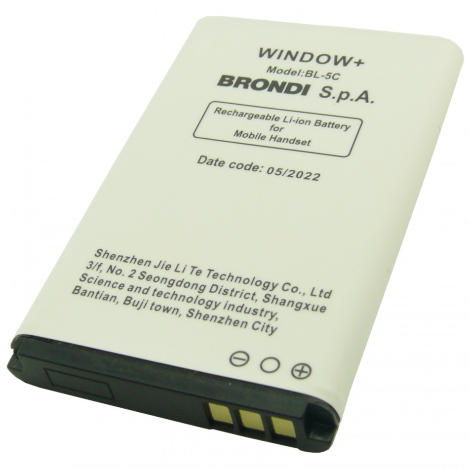 Batteria BL-5C a litio 800mAh bulk Batteria BL-5C a litio 800mAh bulk
