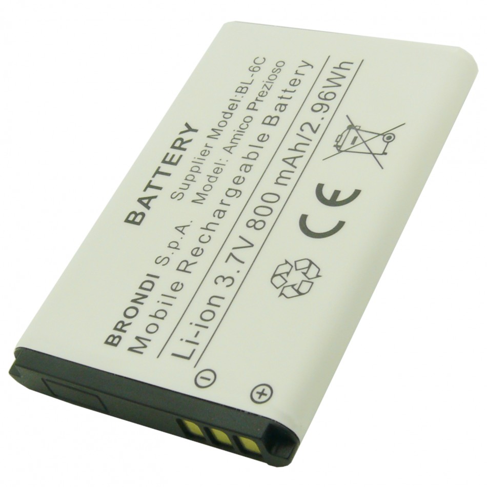 Batteria BL-6C a litio 800mAh bulk Batteria BL-6C a litio 800mAh bulk