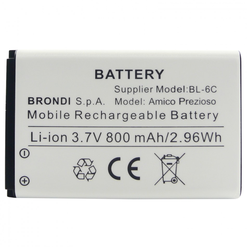 Batteria BL-6C a litio 800mAh bulk Batteria BL-6C a litio 800mAh bulk