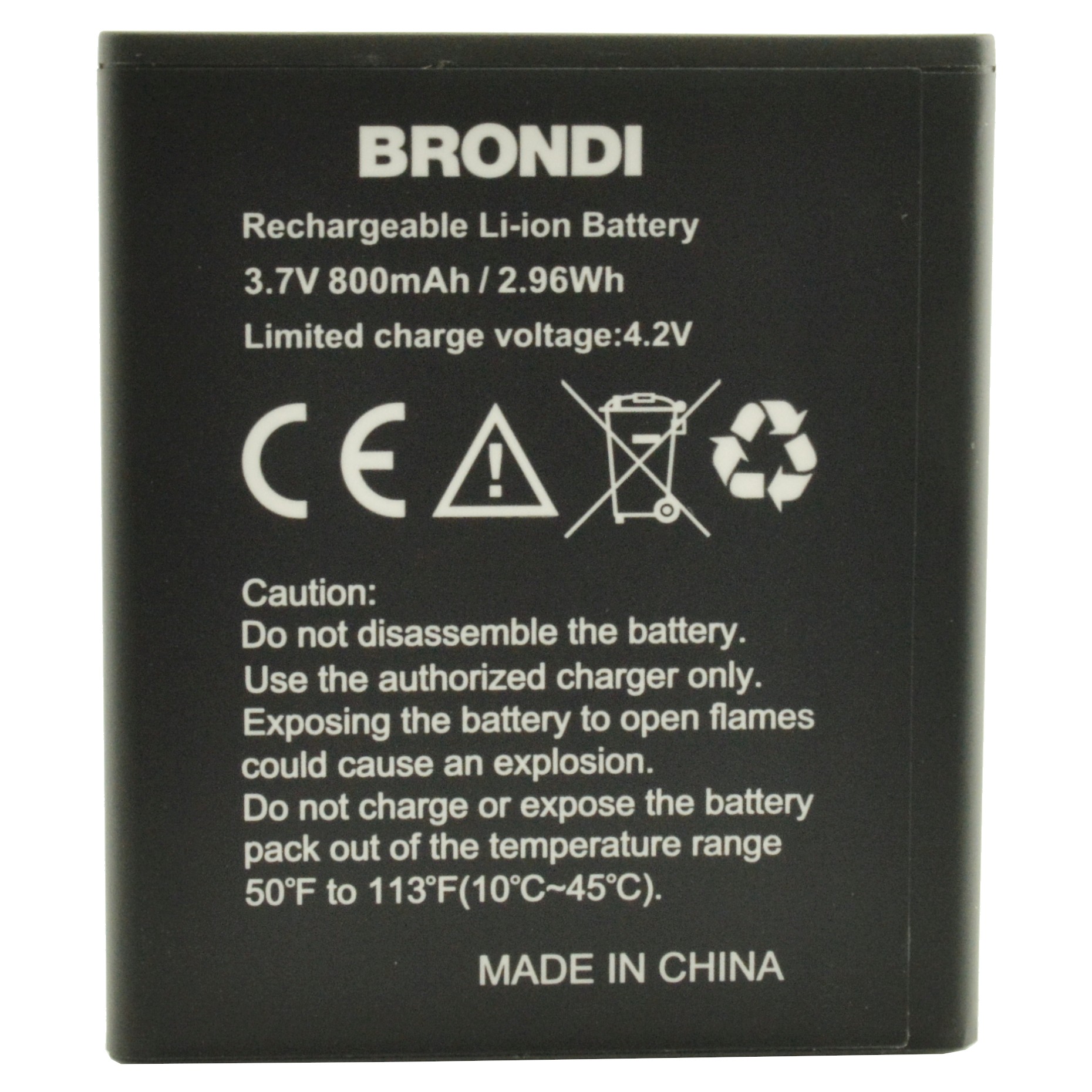 Batteria BRN800-S01 a litio 800 mAh bulk Batteria BRN800-S01 a litio 800 mAh bulk