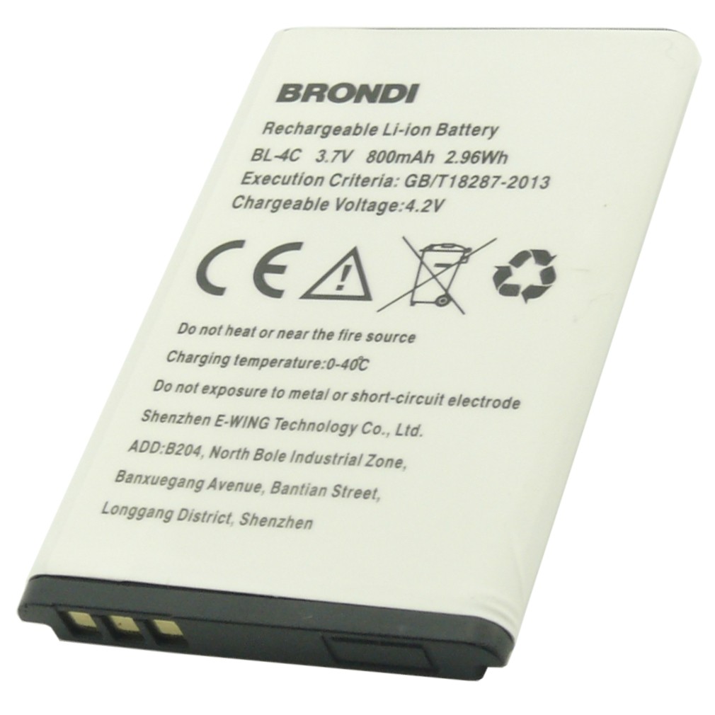 Batteria BL-4C a litio 800 mAh bulk Batteria BL-4C a litio 800 mAh bulk