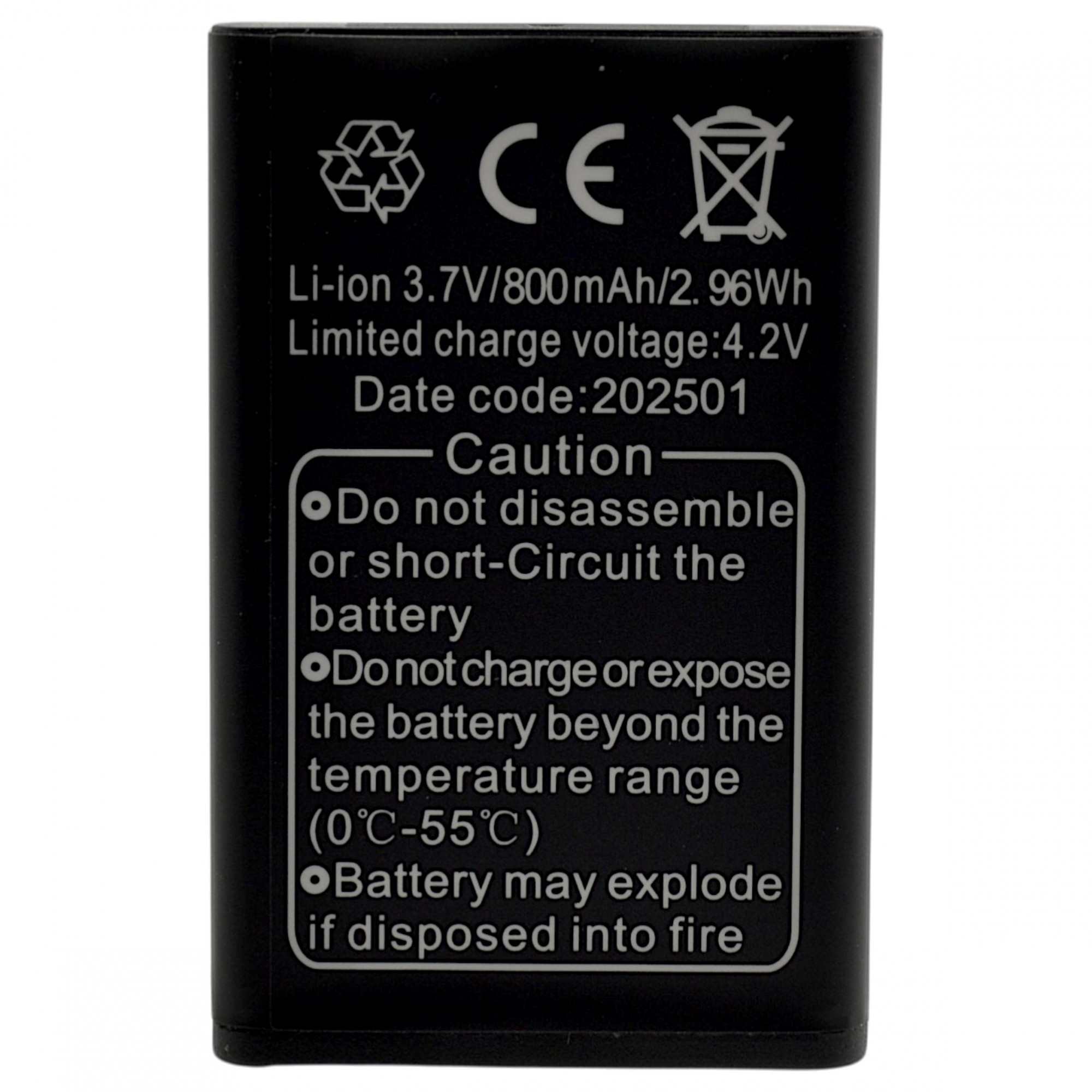 Batteria BRN800-5C a litio 800 mAh bulk