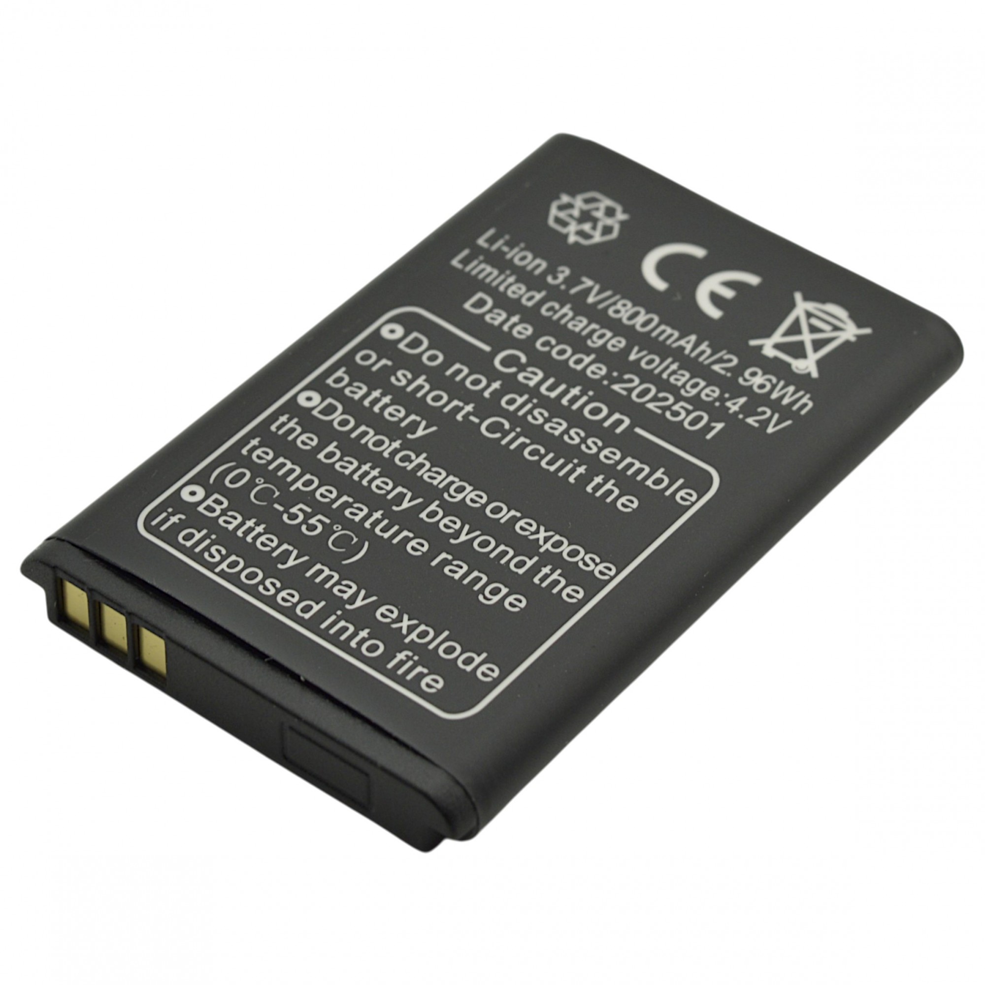 Batteria BRN800-5C a litio 800 mAh bulk