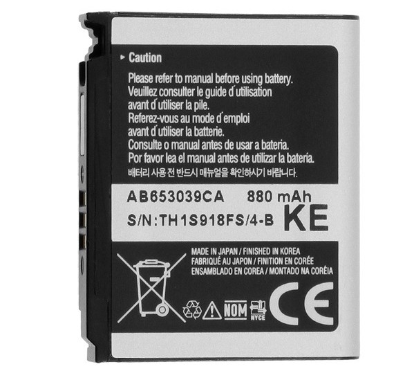 Batteria a litio 880mAh Batteria a litio 880mAh