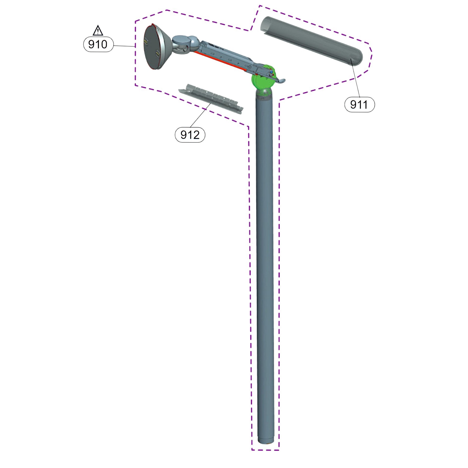 Bracket Assembly,Stand pos. 910