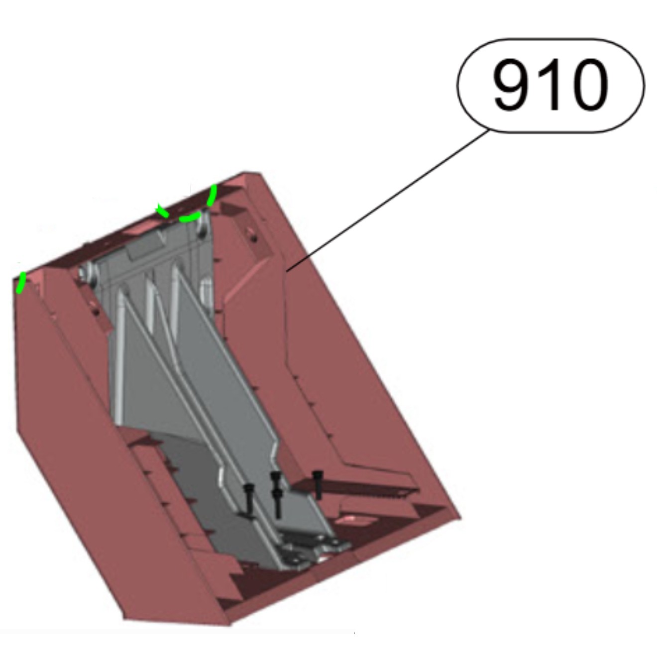 Bracket Assembly,Stand pos. 910