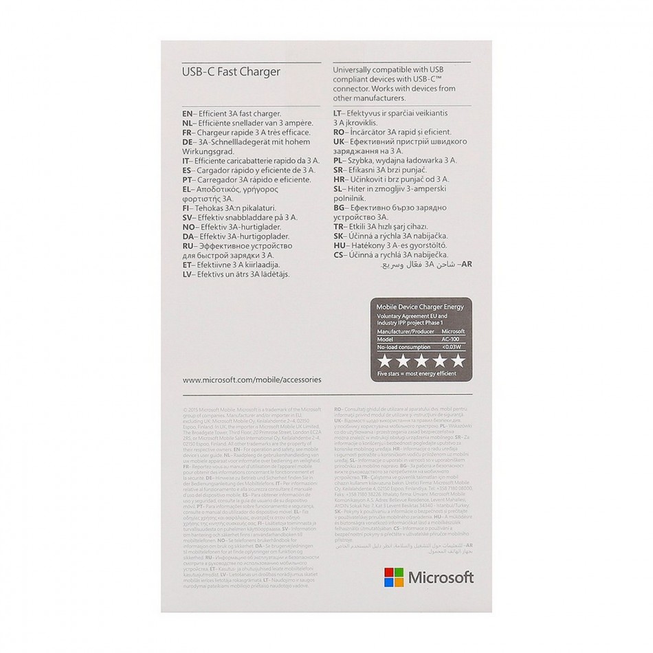 Carica battera rapido Microsoft USB-C Carica battera rapido Microsoft USB-C