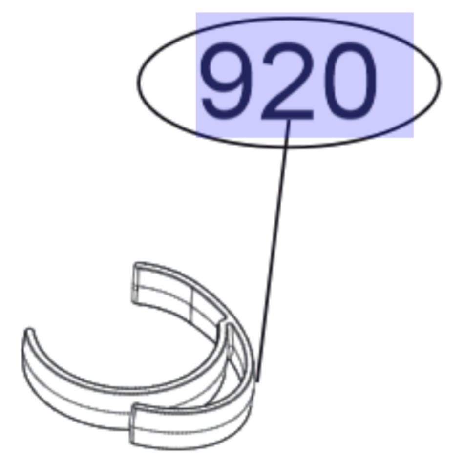 Supporto per gestione fili-cavi pos. 920 Supporto per gestione fili-cavi pos. 920