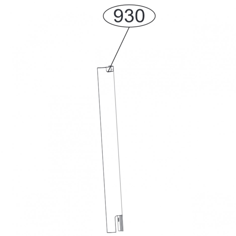 Coperchio copri fili Stand Ergo Pos.930 Coperchio copri fili Stand Ergo Pos.930