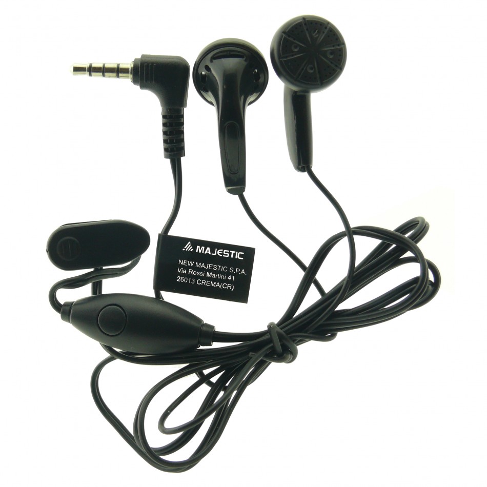 Auricolare Stereo con jack 3,5 mm Auricolare Stereo con jack 3,5 mm