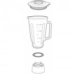 AVA03-270-K0 Blocco Caraffa in vetro per Panasonic MK-F800