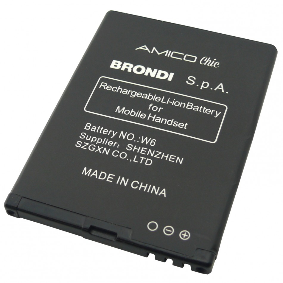 Batteria w6 a litio 800mAh bulk Batteria w6 a litio 800mAh bulk