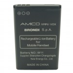 BATTERYAMPLIVOX Batteria W11 a litio 800 mAh bulk