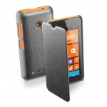 BOOKESSENL530K Custodia a libro effetto pelle per Microsoft Lumia 530
