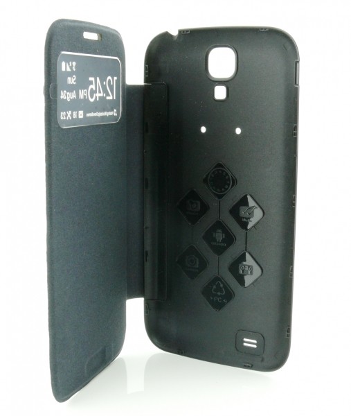Cover batteria Blu con Flip a libro con S-View Cover batteria Blu con Flip a libro con S-View