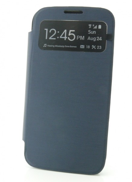 Cover batteria Blu con Flip a libro con S-View Cover batteria Blu con Flip a libro con S-View