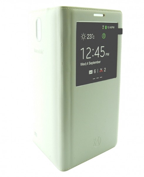 Cover batteria bianco con Flip a libro Cover batteria bianco con Flip a libro