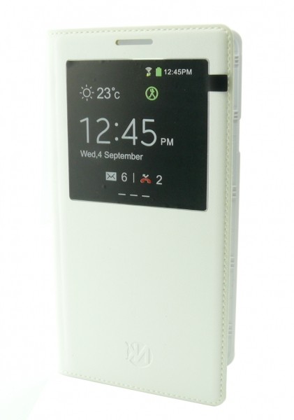Cover batteria bianco con Flip a libro Cover batteria bianco con Flip a libro