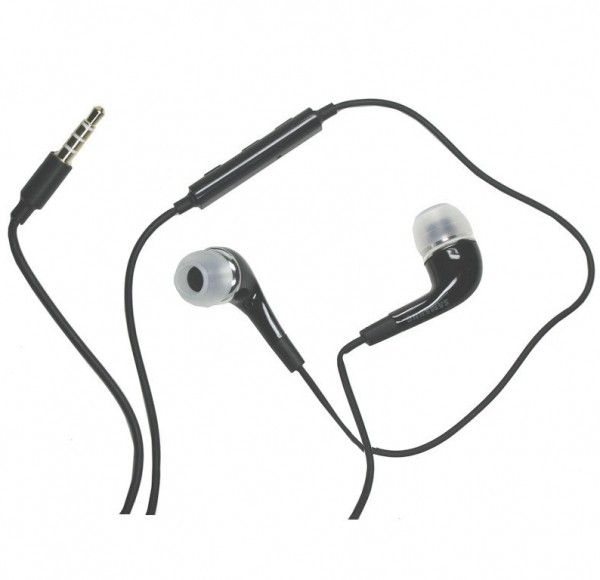 Auricolare stereo nero Auricolare stereo nero