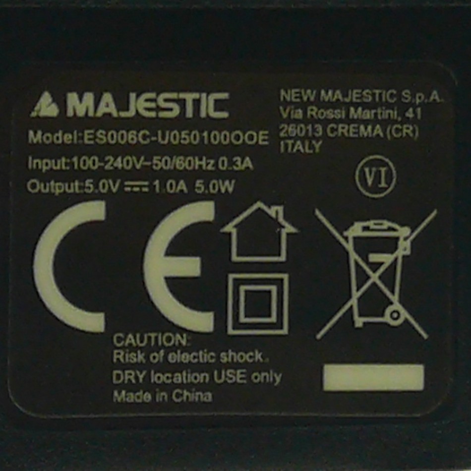 Alimentatore di rete da 1A Alimentatore di rete da 1A