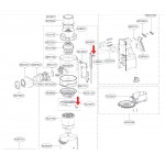 Anello di fissaggio a vite per leva-pulsante