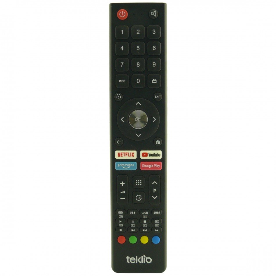 Telecomando Sostitutivo Con Controllo Vocale Per TEKLIO TK32HSA11, TK40HSA11, TKO43QA11, TKO24GTV, TKO32GTV