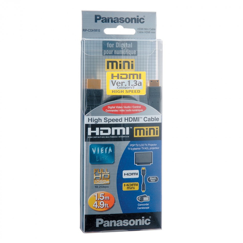 Mini Cavo HDMI 1,5mt - nero Mini Cavo HDMI 1,5mt - nero
