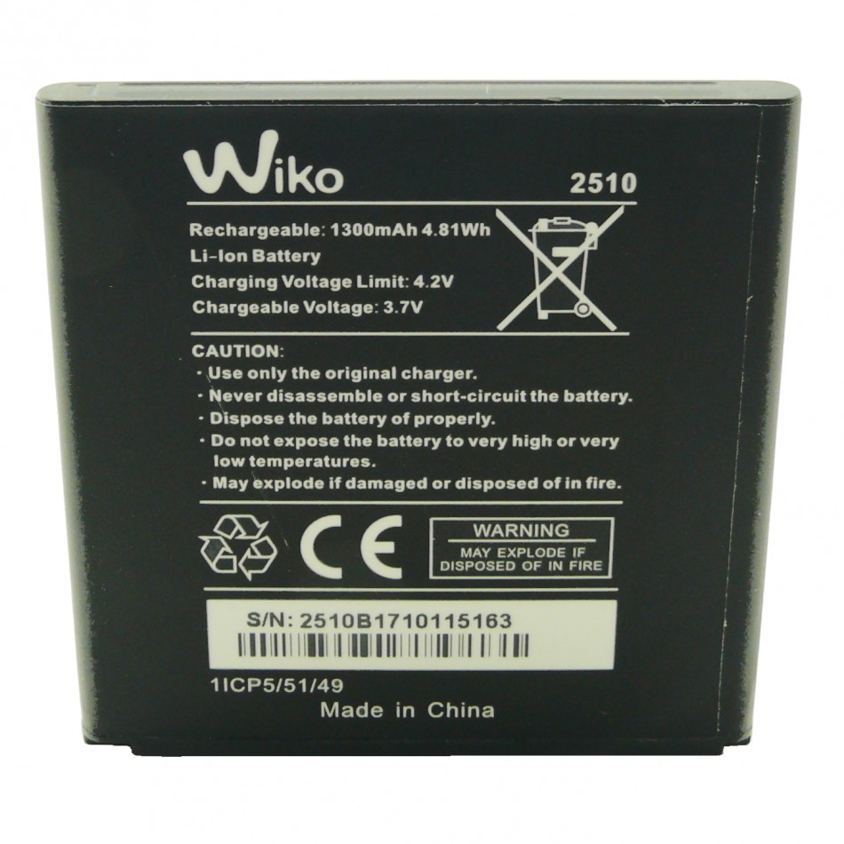 Batteria 2510 da 1300 mAh Batteria 2510 da 1300 mAh