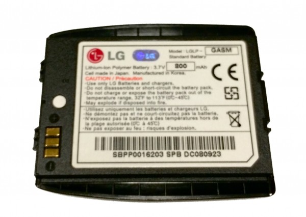 Batteria da 800 mAh Batteria da 800 mAh