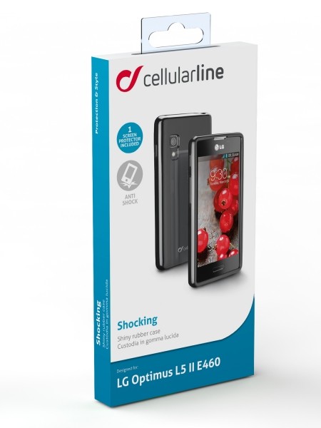 Custodie in gomma lucida con screen protector Custodie in gomma lucida con screen protector